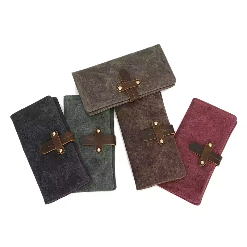 Lång plånbok med dragkedjefack